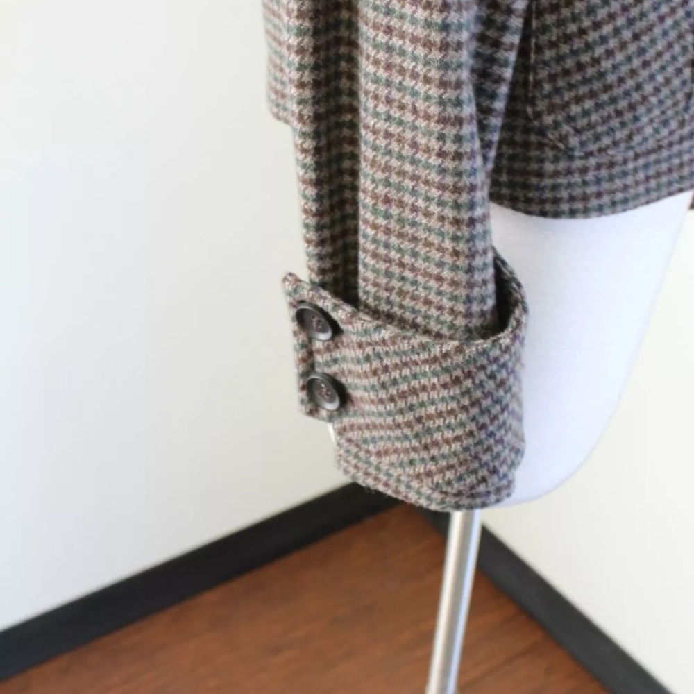 Zara Basic Plaid Cropped Utility Jacket - image 8